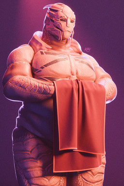 belly biped bodypaint face_paint holding_object holding_towel looking_at_viewer male male_humanoid nude_male overweight overweight_male smile smiling_at_viewer solo standing teeth towel kagekave bioware electronic_arts mass_effect sollas alien humanoid turian 2:3 3d_(artwork) digital_media_(artwork) hi_res