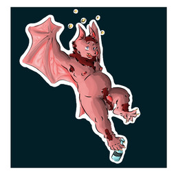 alcohol anthro balls barefoot belly beverage biped border drunk feet flaccid foreskin fur genitals hair happy humanoid_genitalia humanoid_penis male nipples nude open_mouth overweight overweight_anthro overweight_male penis prehensile_feet simple_background slightly_chubby smile solo substance_intoxication toes white_border wings studioc-anal bat mammal 1:1 2018 absurd_res digital_media_(artwork) hi_res