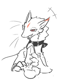 ambiguous_gender balls bodily_fluids cheek_tuft choker choker_only claws disembodied_penis dripping duo ear_tuft erection facial_tuft feral fur genital_fluids genitals glans handjob humanoid_genitalia humanoid_penis jewelry leaking_precum lidded_eyes looking_aside male markings necklace necklace_only nude open_mouth paws penile penis precum precum_drip red_eyes red_markings semi-anthro sex simple_background smile smug_face solo_focus teeth tuft vein veiny_penis whiskers white_background white_body white_fur white_sclera gagaga_ram mythology dragon furred_dragon furred_scalie mythological_creature mythological_scalie scalie wingless_dragon description_request digital_drawing_(artwork) digital_media_(artwork) korean_description