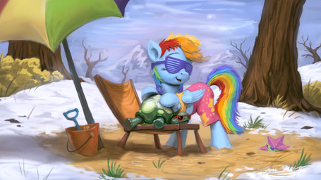 blue_body blue_feathers blue_fur bottomwear bucket clothing container detailed_background duo eyewear feathered_wings feathers female feral fur hair male mountain multicolored_hair multicolored_tail outside parasol plant rainbow_hair rainbow_tail shorts shutter_shades snow sunglasses tail tree trowel wings assasinmonkey friendship_is_magic hasbro my_little_pony mythology nickelodeon spongebob_squarepants patrick_star rainbow_dash_(mlp) tank_(mlp) ambient_sealife ambient_starfish aquatic asterozoan echinoderm equid equine mammal mythological_creature mythological_equine pegasus reptile scalie starfish tortoise turtle 16:9 2015 crossover digital_media_(artwork) digital_painting_(artwork) hi_res painting_(artwork) widescreen