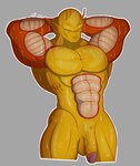 balls genitals male muscular nude penis solo wet wet_body dummydurzz dragon_ball orange_piccolo piccolo namekian hi_res