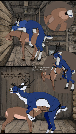 animal_genitalia animal_penis antlers ball_slap balls bite bodily_fluids cervine_genitalia cervine_penis close-up cum doggystyle duo face_mounting fellatio female feral feral_on_feral feral_penetrated feral_penetrating feral_penetrating_feral forced from_behind_position from_front_position genital_fluids genitals horn male male/female male_dominating_female mating_grip mounting neck_bite neck_bite_mark oral penetration penile penile_penetration penis penis_in_vagina rape rope rounded_back sex slap vaginal vaginal_penetration jeffusherb cariblou_(whatisdamatter) deer mammal 2d_animation animated animated_comic comic frame_by_frame hi_res loop