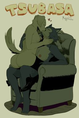 5_fingers anthro areola big_butt biped black_nose body_hair breasts butt clothing coach countershading crossgender duo eyebrows eyelashes eyes_closed facial_tuft female female/female fingers fluffy_ears fur grey_body grey_fur hair hand_on_back hand_on_leg hand_on_neck heart_symbol interspecies kissing legwear mtf_crossgender nipples on_lap sitting sitting_on_another sitting_on_lap tail text tuft yellow_body yellow_fur murizy beastars jack_(beastars) legoshi_(beastars) bird_dog canid canine canis domestic_dog hunting_dog labrador mammal retriever wolf 2024 absurd_res colored digital_drawing_(artwork) digital_media_(artwork) hi_res