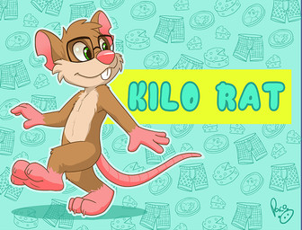 anthro brown_body brown_fur cheek_tuft eyewear facial_tuft fur glasses glistening glistening_eyes gloves_(marking) green_eyes head_tuft leg_markings logo male markings mouth_closed notched_ear nude pink_tail rectangular_glasses side_view simple_background socks_(marking) solo tail tan_body tan_fur teeth tuft young young_anthro young_male pandapaco kilorat mammal murid murine rat rodent artist_logo signature