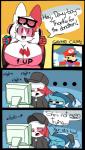 anthro big_breasts breasts clothed clothing computer controller duo electronics eyewear female game_controller hair male simple_background solo sunglasses dewbber mario_bros nintendo nintendo_switch pokemon jade_the_zangoose_(zangytangy) jasper_(zangytangy) mario tusks_the_dewott dewott generation_3_pokemon generation_5_pokemon pokemon_(species) zangoose 2018 absurd_res digital_media_(artwork) hi_res