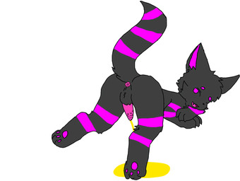 animal_genitalia animal_penis anthro anus balls bodily_fluids butt erection feline_genitalia feline_penis fur genital_fluids genitals grey_body grey_fur magenta_fur magenta_stripes male nude open_mouth peeing penile penile_spines penis simple_background solo striped_body striped_fur stripes tail urine urine_stream watersports evani_(artist) novel_(levonze) novel_rainov_(levonze) domestic_cat felid feline felis mammal 2025 hi_res