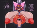 ahegao anal_only anal_orgasm anthro anus bdsm big_breasts bodily_fluids bondage bound breasts butt canid canine clitoris cum cum_inside drooling erect_clitoris erect_nipples female folded fox gaping gaping_anus genital_fluids genitals huge_breasts humiliation hyper hyper_breasts looking_pleasured maid_marian mammal metal_bondage nipples orgasm presenting presenting_hindquarters public public_humiliation public_use rape_rack restrained saliva solo stoopedhooy stuck through_wall virgin