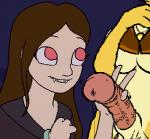 duo female genitals gynomorph gynomorph/female handjob humanoid_genitalia humanoid_penis intersex intersex/female penile penis sex unknown_artist microsoft prequel_adventure the_elder_scrolls katia_managan nah_(prequel) felid humanoid khajiit mammal vampire low_res