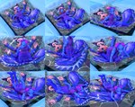 anthro blouse blue_clothing blue_dress bottomwear bow_tie clothing dress elastic enjoyment female floral_pattern headgear headwear inflatable inflatable_floor inflatable_square kneeling looking_at_viewer lying multiple_poses on_back on_front one_eye_closed outside pose purple_bottomwear purple_clothing purple_skirt rubber_tile shirt skirt smile solo squeezing squish stretching tail topwear wink winking_at_viewer skeletorskeletonized c4d quilly dinosaur dromaeosaurid prehistoric_species reptile scalie theropod velociraptor 3d_(artwork) absurd_res cinema_4d_(artwork) digital_media_(artwork) hi_res huge_filesize
