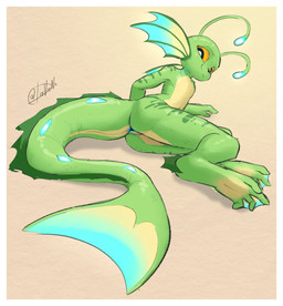 4_toes ambiguous_gender anthro anus big_tail blue_anus butt countershading featureless_chest feet fin frill_(anatomy) gills green_body looking_at_viewer looking_back lure_(anatomy) lying membrane_(anatomy) neck_gills on_side rear_view simple_background solo tail tail_fin toes webbed_feet davano microsoft ori_(series) xbox_game_studios fan_character finnegan_(novada) anglerfish aquatic fish guardian_spirit shaded