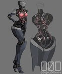 faceless female machine solo translucent translucent_body translucent_skin object0fdesire humanoid robot absurd_res hi_res