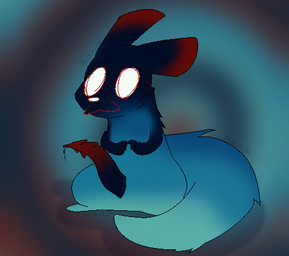 3_fingers 3_toes animal_genitalia animal_penis black_body black_penis blue_body bodily_fluids ears_back feet feral fingers genital_fluids genitals gradient_body gradient_penis hyper male penis pivoted_ears precum red_penis slit_penis solo tail toes pawzirella rain_world videocult inv_(rain_world) slugcat low_res