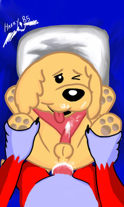 anal anal_penetration anthro bareback blue_background bodily_fluids cum cum_in_ass cum_inside cum_on_face cum_on_penis cumshot duo ejaculation erection first_person_view from_front_position genital_fluids genitals kerchief lying male male/male male_penetrated male_penetrating male_penetrating_male missionary_position neckerchief neckwear on_back one_eye_closed penetration penis pink_kerchief pink_neckerchief presenting presenting_balls presenting_penis sex simple_background solo_focus youtuber harryiff_art youtube cooper_dankev dankev_(youtuber) lomito_dankev bird_dog canid canine canis domestic_dog golden_retriever hunting_dog mammal retriever 3:5 hi_res signature
