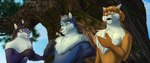 absurd_res anthro bianca_(sheep_and_wolves) canid canine canis crossgender group hi_res leah_(sheep_and_wolves) male mammal namygaga sarabi_(sheep_and_wolves) sheep_and_wolves trio wizart_animation wolf