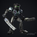 1:1 3d_(artwork) armor better_version_at_paywall biomechanical bionicle black_body blender_(artwork) chainsaw chainsaw_sword digital_media_(artwork) gabby94 gradient_background green_eyes hi_res humanoid lego looking_at_viewer machine male mask melee_weapon not_furry onua power_tool robot robot_humanoid silver_body simple_background solo sword toa tools weapon