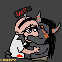 2_horns 3_fingers accessory anthro bald black_eyebrows black_eyewear black_glasses black_hair black_headband blood blood_on_shirt blush blush_lines bodily_fluids clothed clothed_human clothed_male clothing duo eyebrows eyes_closed eyewear fingers fur glasses grey_background grey_body grey_fur grey_horn grey_wristband hair hand_on_face headband horn interspecies kiss_on_lips kissing male male/male male_anthro male_human noseless orange_blush shirt simple_background tan_body tan_skin text topwear white_clothing white_shirt white_topwear alonraardv75174 asian_mythology dead_by_daylight east_asian_mythology european_mythology greek_mythology japanese_mythology mythology yoshi_and_toad_kissing dwight_fairfield the_oni_(dead_by_daylight) bovid bovine demon human mammal minotaur oni yokai 1:1 2026 artist_name digital_drawing_(artwork) digital_media_(artwork) english_description flat_colors hi_res meme redraw