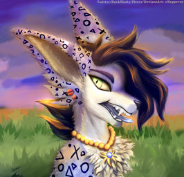 ambiguous_form blue_body blue_fur female fur grass grass_field green_eyes highlights_(coloring) plant side_view slim solo sunset symbol tomboy white_body white_fur white_highlights yellow_sclera kepperus lexps6_(character) domestic_cat felid feline felis mammal hi_res icon