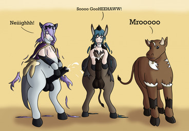 animal_ears animal_genitalia animal_noises animal_penis animal_tail balls black_balls black_penis bodily_fluids braying brown_balls brown_penis buckteeth clothing cum cumshot dialogue donkey_tail ejaculation equine_genitalia equine_penis female feral ftm_transformation gender_transformation genital_fluids genitals group growth hair hee_haw hoof_hands hoofjob hooves horse_ears human_to_feral male masturbation mid_transformation mooing neigh orange_background penetration penile penile_penetration penis purple_hair simple_background snout snout_growth species_transformation speech_impediment tail teal_hair teeth text torn_clothing transformation trio wide_nose deltapyro fire_emblem fire_emblem_echoes fire_emblem_fates fire_emblem_gaiden fire_emblem_three_houses nintendo byleth_(fire_emblem) camilla_(fire_emblem) celica_(fire_emblem) asinus bovid bovine cattle donkey equid equine horse human mammal english_text hi_res