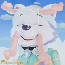 animal_genitalia animal_penis backpack bodily_fluids canine_genitalia canine_penis clothing collar cum cum_bath cum_covered cum_drip cum_in_mouth cum_inside cum_on_face cum_on_penis cumshot disembodied_penis dripping ejaculation eyes_closed female feral fur genital_fluids genitals messy multicolored_body open_mouth outside penis purple_body purple_fur smile snow solo two_tone_body white_body white_fur young young_feral unknowndata paw_patrol everest_(paw_patrol) canid canine canis domestic_dog husky mammal nordic_sled_dog spitz 1:1 3d_(artwork) absurd_res digital_media_(artwork) hi_res
