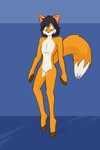 anthro featureless_crotch hoof_hands hooves male mouthless nude small_waist solo standing unguligrade jasentamiia renee_(jasen_tamiia) canid canine fox mammal 2:3 hi_res