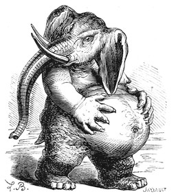 5_fingers anthro belly big_belly big_ears biped featureless_crotch fingers hand_on_belly looking_away male male_anthro moobs navel nipples nude nude_anthro nude_male overweight overweight_anthro overweight_male plantigrade proboscis_(anatomy) short_tail solo standing tail three-quarter_view trunk_(anatomy) tusks louis_le_breton dictionnaire_infernal jewish_mythology mythology public_domain behemoth_(mythology) demon elephant elephantid mammal mythological_behemoth proboscidean 1863 19th_century ancient_art black_and_white french_description hatching_(art) hi_res monochrome shaded signature story story_in_description traditional_media_(artwork)
