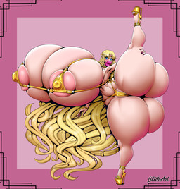 5_fingers 5_toes areola big_breasts big_butt bikini bikini_bottom bikini_top biped blonde_hair blue_eyes blush bracelet breasts butt butt_cleavage camel_toe cleavage clitoris_outline clothed clothing colored_nails crown eyebrows eyelashes feet female fingers footwear gem genitals gold_(metal) gold_bikini gold_footwear gold_jewelry golden_clothing hair hand_on_leg hand_on_thigh headgear high_heels huge_breasts huge_butt humanoid_pointy_ears hyper hyper_breasts hyper_butt hyper_lips jewelry lips long_hair long_legs long_nails looking_at_viewer midriff mostly_nude nails navel nipple_outline nipples not_furry on_one_leg pink_lips pink_nipples pointy_ears raised_leg ruby_(gem) shoes skimpy small_waist smile smiling_at_viewer solo spread_legs spreading standing swimwear thick_lips thick_thighs tiara tight_clothing toes two-piece_swimsuit vulva white_body wide_hips lilith-art golden_week nintendo the_legend_of_zelda princess_zelda elf humanoid hylian mammal 2024 digital_media_(artwork)