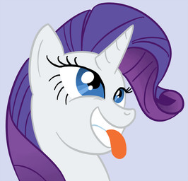 blue_eyes female feral grey_background horn simple_background solo teeth tongue tongue_out unknown_artist friendship_is_magic hasbro my_little_pony mythology rarity_(mlp) equid equine mammal mythological_creature mythological_equine unicorn digital_media_(artwork) reaction_image source_request