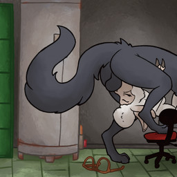 anthro anthro_penetrated ball_slap boiler_room breasts detailed_background duo erection eyewear fellatio female female_penetrated fur genitals glasses interspecies irrumatio male male/female male_penetrating male_penetrating_female nude oral oral_knot_fucking oral_penetration partially_offscreen_character penetration penile penile_penetration penis penis_in_mouth sex slap tail throat_swabbing tongue tongue_out tongue_out_fellatio wool_(fur) magnificent-arsehole disney zootopia dawn_bellwether isaac_(magnificent-arsehole) bovid canid canine caprine mammal sheep 1:1 animated digital_media_(artwork) hi_res