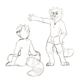 anthro arm_tuft bulge cheek_tuft chest_tuft closed_smile clothed clothing elbow_tuft eyebrow_through_hair eyebrows facial_tuft front_view fur gloves_(marking) hair jewelry leg_markings looking_at_viewer male markings mouth_closed necklace nude rear_view simple_background smile socks_(marking) solo striped_body striped_fur striped_markings striped_tail stripes tail tail_markings topless topless_anthro topless_male translucent translucent_hair tuft underwear unsigned pache_riggs mammal procyonid raccoon monochrome sketch