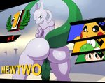 alternate_version_at_source ambiguous_gender animal_crossing anthro backsack balls big_butt blush butt generation_1_pokemon genitals green_balls green_penis green_yoshi group half-erect hi_res humanoid_genitalia humanoid_penis legendary_pokemon looking_back male male/ambiguous male/male mammal mario_bros mewtwo nintendo nude penis perspective_text pikachu pokemon pokemon_(species) rodent shiny_pokemon solo_focus sssonic2 super_smash_bros. villager_(animal_crossing) wide_hipped_male wide_hips yoshi