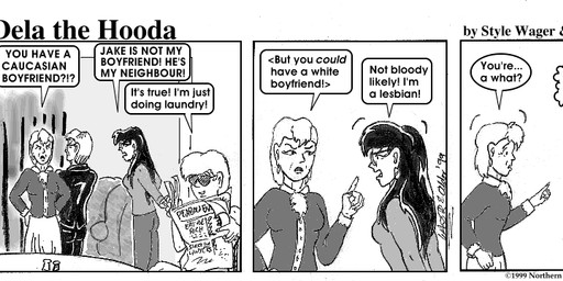 angry breasts chair clothed clothed_female clothing covering covering_mouth dialogue eyewear female furniture glasses group hair inside male open_mouth reading_newspaper sitting sunglasses table text style_wager dela_the_hooda jake_mcross mr._chan_(dela_the_hooda) mrs._chan_(dela_the_hooda) sue_chan_(dela_the_hooda) human mammal 1999 comic english_text greyscale monochrome daughter_(lore) father_(lore) father_and_child_(lore) father_and_daughter_(lore) mother_(lore) mother_and_child_(lore) mother_and_daughter_(lore) parent_(lore) parent_and_child_(lore) parent_and_daughter_(lore)
