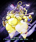 belly big_butt butt female glistening glistening_body nipple_piercing nipples piercing solo text atychiphibian kirby_(series) nintendo galactic_nova felid feline mammal nova_(kirby) english_text hi_res