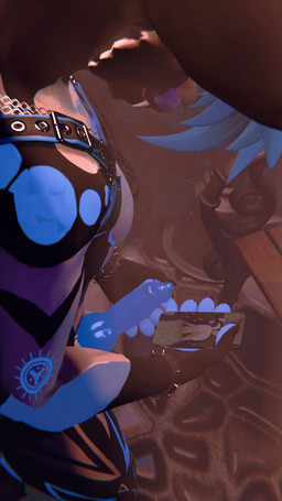 anthro black_body black_fur blue_body blue_eyes dominant erection femboy fur genitals harness ice knot knotted_penis male muscular muscular_anthro muscular_male penis solo white_body white_fur eleanorvallance jessiedafox june_frostmourne canid canine mammal viwi 3d_(artwork) 9:16 absurd_res digital_media_(artwork) hi_res