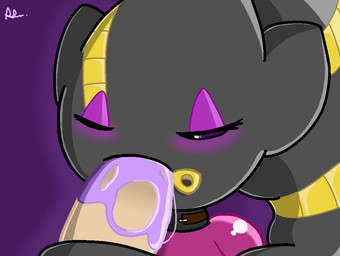 ambiguous_gender blush bored clothing duo erection faceless_character faceless_male fellatio genitals half-closed_eyes male male/ambiguous narrowed_eyes not_furry nude oral penile penis pokemorph seductive sex shortstack simple_background zipper angryelanoises nintendo pokemon fan_character penny_(plantpenetrator) generation_6_pokemon ghost humanoid mega_banette mega_evolution pokemon_(species) spirit 2018 digital_drawing_(artwork) digital_media_(artwork)