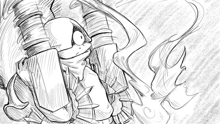 aiming_weapon anthro armor belt bullet bullet_belt coat_cape cracked female flower gatling_gun gun headgear helmet machine_gun minigun plant ranged_weapon smoke solo spinning weapon dragonweirdo daisy_(dragonweirdo) mammal rodent sciurid tree_squirrel 16:9 hi_res monochrome widescreen
