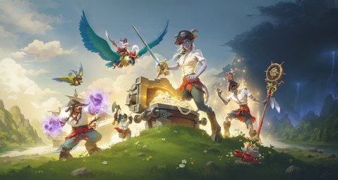 ambiguous_gender anthro axe beak blue_body blue_feathers braided_hair clothing cloud day electricity feathered_wings feathers female flying grass group hair holding_axe holding_melee_weapon holding_object holding_staff holding_sword holding_weapon horn humanoid_pointy_ears lightning magic male melee_weapon mountain outside pirate_hat plant pointy_ears riding river ship shirt smile staff sword tail topwear treasure_chest vehicle water watercraft weapon white_clothing white_shirt white_topwear wings tamplierpainter blizzard_entertainment warcraft arthropod avian bear bird bovid bovine crustacean decapod draenei elf hermit_crab humanoid malacostracan mammal pandaren parrot tauren undead 2024 absurd_res digital_media_(artwork) hi_res official_art