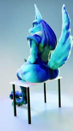 anthro big_butt biped blue_body blue_fur butt digitigrade fluffy fluffy_tail fur hand_spike male multicolored_body multicolored_fur sitting solo spikes spikes_(anatomy) tail picti nintendo pokemon generation_4_pokemon lucario pokemon_(species) 3d_(artwork) 3d_animation animated digital_media_(artwork) no_sound short_playtime webm