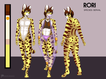 ankle_cuffs anklet anthro armor bangle bdsm belly_dancer belly_dancer_outfit big_ears bracelet bracers bubble_butt butt butt_pose clothing collar collar_tag crop_top cuff_(restraint) ears_up femboy harem_boy harem_clothing harem_outfit heart_(marking) hip_scarf jewelry leggings legwear long_legs looking_back looking_forward male markings midriff multiple_poses navel nude orange_eyes patreon_username petplay pose restraints roleplay sash shirt silk simple_background sleeves solo spots spotted_markings standing stockings striped_markings stripes text thong topwear underwear veil nasumaki rori felid feline mammal serval 2022 absurd_res english_text hi_res model_sheet