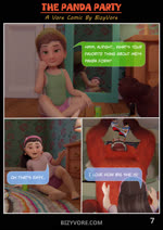2024 3d_(artwork) 3d_animation abby_park_(turning_red) ailurid animated anthro bizyvore child comic dialogue digital_media_(artwork) disney doritos feet female female/female frito-lay group hi_res human inside loop mammal meilin_lee_(turning_red) miriam_mendelsohn_(turning_red) no_sound open_mouth pixar red_panda short_playtime tongue trio turning_red webm young young_female young_human