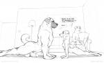 2018 anthro balls bedroom_eyes being_watched breasts canid canine canis casual_nudity cuckold dialogue digital_drawing_(artwork) digital_media_(artwork) domestic_dog english_text enzo_(jelomaus) female flaccid foreskin fur furniture genitals group half-closed_eyes hi_res humanoid_genitalia humanoid_penis imminent_sex infidelity inside kangal larger_male livestock_guardian_dog looking_at_another looking_at_genitalia looking_at_penis male mammal molosser monochrome mountain_dog muscular muscular_male narrowed_eyes nipples nude pastoral_dog penis reading seductive sitting size_difference sketch small_breasts smaller_female smile sofa text yoga zaush