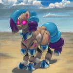 desert female feral machine solo eqlipse_(artist) hasbro my_little_pony equid equine horse mammal pony robot 1:1 absurd_res hi_res