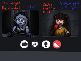 anthro camera_view cheating_girlfriend female group infidelity male male/female oblivious sex stealth_sex text trio connorsconnor discord_(app) andy_(connorsconnor) conley hybrid 4:3 colored_sketch english_text hi_res sketch