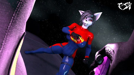 anthro big_breasts black_body black_fur black_hair blue_latex bodysuit breasts clothed clothed_anthro clothed_female clothing duo female fur hair latex latex_bodysuit latex_clothing latex_skinsuit male multicolored_body multicolored_bodysuit multicolored_clothing multicolored_fur multicolored_hair multicolored_skinsuit pink_kryptonite red_latex red_sclera skinsuit space superhero tight_clothing two_tone_body two_tone_fur white_body white_eyes white_fur yellow_latex psikokinetic warfaremachine_(modeler) natsumi_mercier psiko_(psikokinetic) supergirl canid canine canis demon jackal mammal 16:9 2024 3d_(artwork) 4k absurd_res digital_media_(artwork) hi_res source_filmmaker_(artwork) widescreen