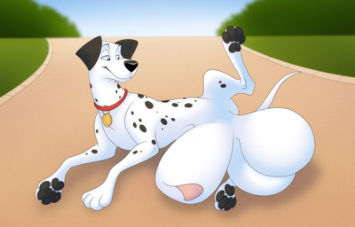 animal_genitalia balls balls_expansion big_balls big_sheath black_body black_fur black_spots detached_sheath expansion feral fur genital_expansion genitals huge_balls huge_sheath hyper hyper_balls hyper_genitalia hyper_sheath male markings penis_expansion presenting sheath sheath_expansion solo spots spotted_body spotted_fur white_body white_fur tofu-doggo zetsin 101_dalmatians disney pongo canid canine canis dalmatian domestic_dog mammal hi_res