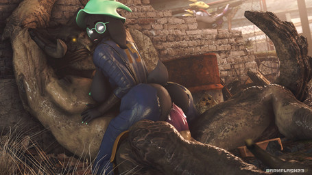 anthro areola arms_tied big_areola big_breasts big_butt big_penis bodily_fluids bodysuit bound breasts brown_body brown_scales butt clothing crossgender curvy_figure detailed_background duo eyewear female fingers forked_tongue fur genital_fluids genitals glasses hat headgear headwear horn huge_breasts huge_butt lying male male/female mtf_crossgender multicolored_body multicolored_fur multicolored_scales muscular muscular_anthro muscular_male nipples nude on_back outside penetration penis scales sharp_teeth skinsuit smile tan_body tan_scales teeth text thick_thighs tight_clothing tongue tongue_out torn_clothing two_tone_body two_tone_fur two_tone_scales vaginal vaginal_fluids vaginal_penetration white_body white_fur wide_hips yellow_body yellow_fur yellow_sclera darkflash23 red-eye_(modeler) warfaremachine_(modeler) bandai_namco deltarune digimon fallout microsoft undertale_(series) fan_character ralsei tech_the_renamon warfare_renamon bovid canid canine caprine deathclaw digimon_(species) fox goat mammal renamon scalie 16:9 2021 3d_(artwork) artist_name crossover digital_media_(artwork) hi_res source_filmmaker_(artwork) widescreen