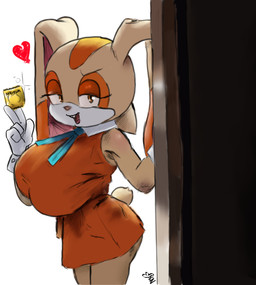 aged_up anthro bedroom_eyes big_breasts big_butt biped breasts buckteeth butt clothed clothing condom doorway dress female fully_clothed gloves handwear heart_symbol huge_breasts imminent_sex loli long_ears narrowed_eyes open_mouth open_smile oppai_loli seductive sexual_barrier_device smile solo tail teeth unused_condom wrapped_condom young mkiiisystem teztaz sega sonic_the_hedgehog_(series) cream_the_rabbit lagomorph leporid mammal rabbit absurd_res hi_res signature