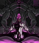 4_arms anthro big_dom_small_sub bodily_fluids colored_cum corruption cum cum_covered dominant duo genital_fluids genitals humanoid_genitalia humanoid_penis larger_male latex latex_cum liquid_latex male male/male messy multi_arm multi_limb muscular muscular_male open_mouth penis purple_cum restrained_arms sculpture size_difference smaller_male statue unusual_bodily_fluids unusual_cum unusual_genital_fluids wings hyenaface hypnovember animate_inanimate felid living_statue mammal monster pantherine snow_leopard 2023 hi_res