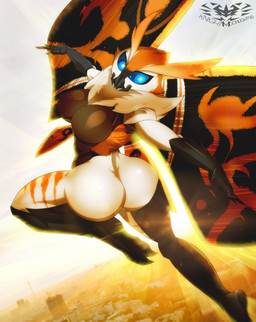 anthro big_breasts big_butt blue_eyes breasts butt butt_pose city cityscape claws compound_eyes curvy_figure day detailed_background featureless_breasts female flying fur hourglass_figure light light_beam looking_at_viewer multicolored_body multicolored_fur non-mammal_breasts outside pose sky solo sunbeam sunlight wide_hipped_anthro wide_hipped_female wide_hips wings knightmoonlight98 monsterverse mothra_(series) toho mothra arthropod insect kaiju lepidopteran moth hi_res signature
