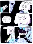 aftertale ambiguous_gender animated_skeleton black_background bone chara_(undertale) clothing coat comic death dialogue english_text frisk_(undertale) human loverofpiggies mammal not_furry sad sans_(undertale) scarf simple_background skeleton text topwear undead undertale undertale_(series)