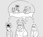 anal anthro antlers chair chibi cuckquean fantasizing fantasy female furniture group horn humor male male/male sex thought_bubble trio voyeur saintbullart deltarune undertale_(series) asgore_dreemurr chairiel rudolph_holiday toriel bovid caprine deer goat mammal new_world_deer reindeer meme monochrome
